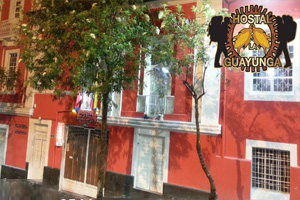 The hostal Guayunga on the edge of the historic district of quito